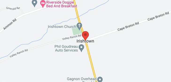 map of Lot 16-87 Irishview ST